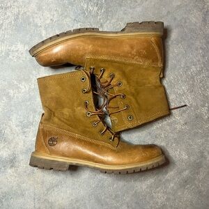 womens timberland fold down suede leather boot